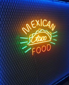 Mexican Food Taco Neon Led Werbeleuchte für ihr Restaurant!